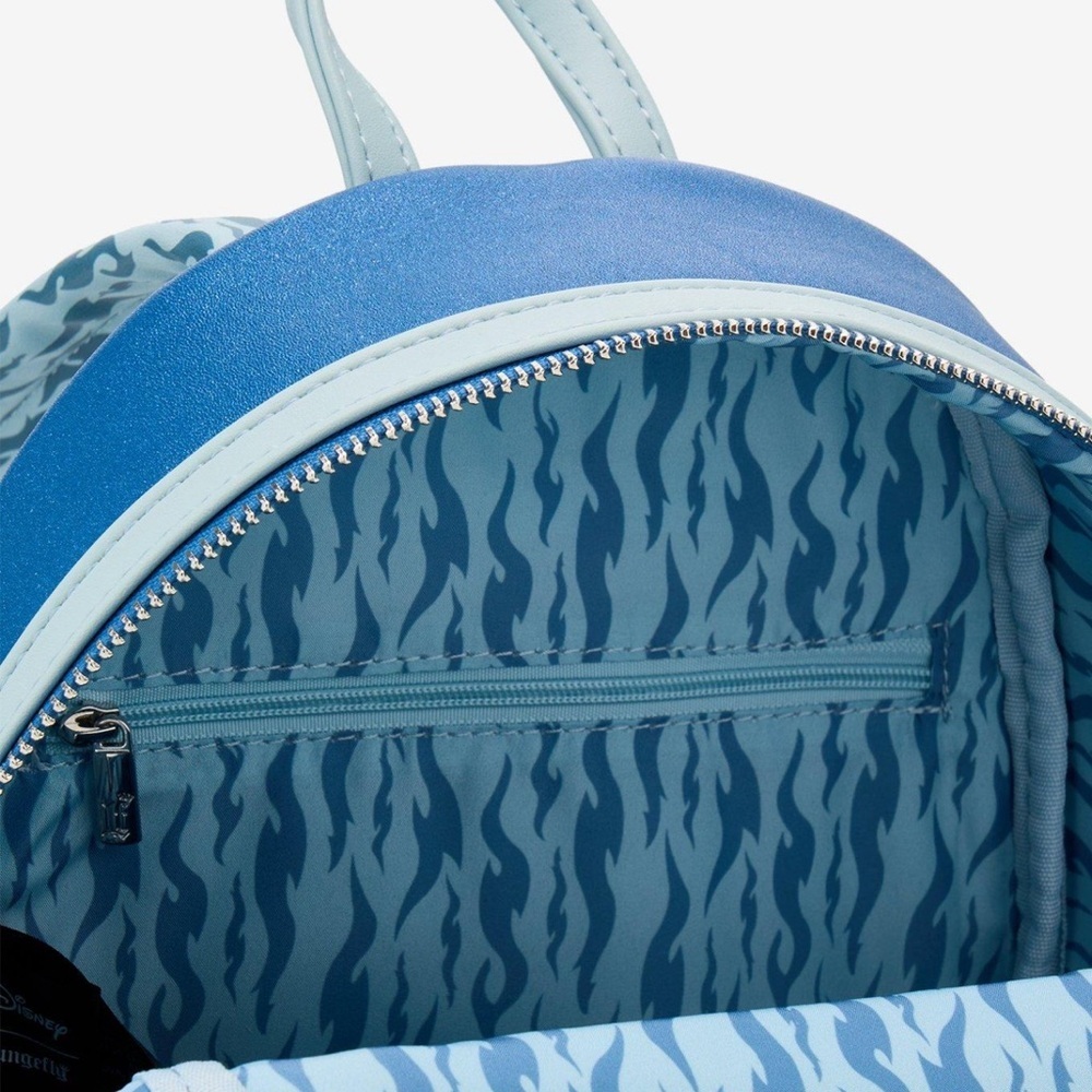 NWT Loungefly Disney Hades Blue Flame Mini Backpack Boxlunch Exclusive - Picture 4 of 4